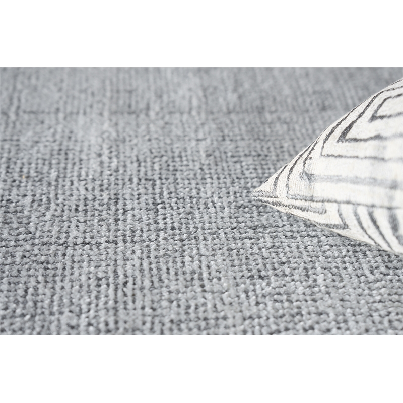 Poliforma Handloomed Polyester Charcoal 10'x14' Area Rug