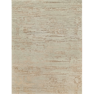Platinum Hand-Knotted Wool/Nettle Silver/Beige 8'x10' Area Rug
