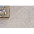 Plush Hand-Knotted Bamboo Silk/Mohair Light Silver 4'x6' Area Rug