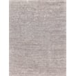 Plush Hand-Knotted Bamboo Silk/Mohair Light Silver 4'x6' Area Rug