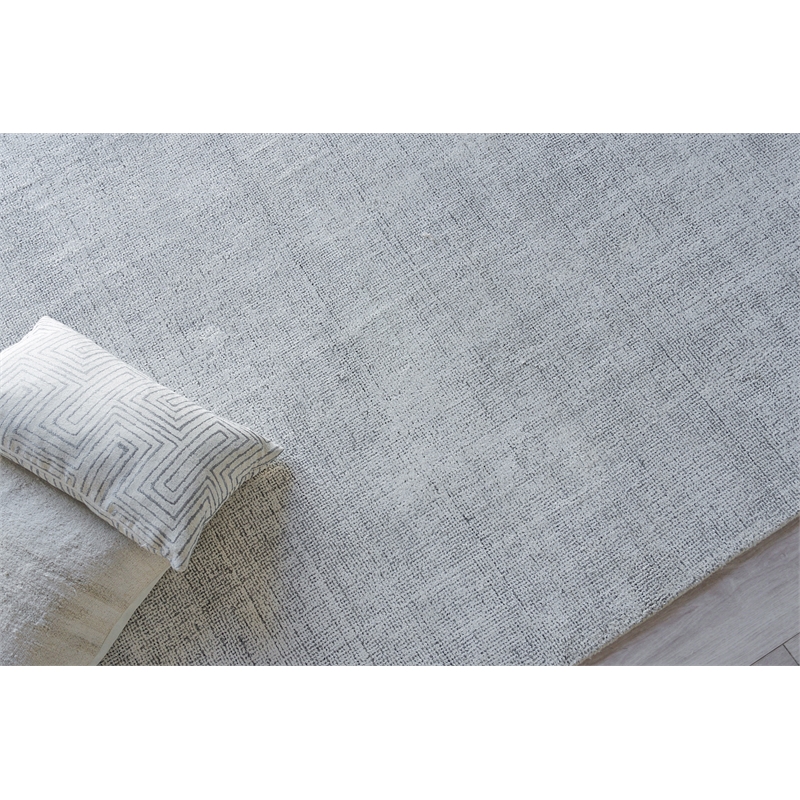 Poliforma Handloomed Polyester Charcoal 14'x18' Area Rug