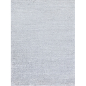 Plush Hand-Knotted Bamboo Silk/Mohair Chrome 9'x12' Area Rug