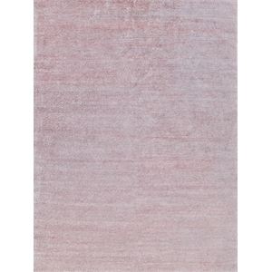 Plush Hand-Knotted Bamboo Silk/Mohair Pink 2'x3' Area Rug