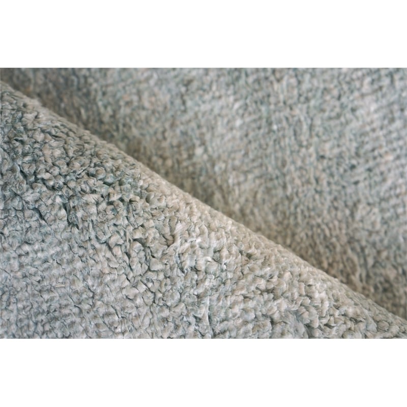 Plush Hand-Knotted Bamboo Silk/Mohair Gray 12'x15' Area Rug