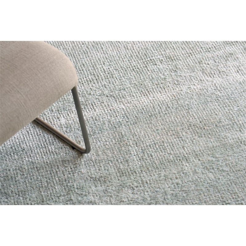 Plush Hand-Knotted Bamboo Silk/Mohair Gray 12'x15' Area Rug