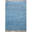 Plush Hand-Knotted Bamboo Silk/Wool Light Blue 10'x14' Area Rug