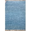 Plush Hand-Knotted Bamboo Silk/Wool Light Blue 8'x10' Area Rug