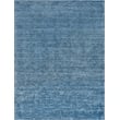 Plush Hand-Knotted Bamboo Silk/Wool Light Blue 8'x10' Area Rug