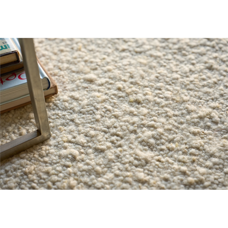 Pompano Flatweave Wool/Jute Ivory/Gray/Beige 9'x12' Area Rug