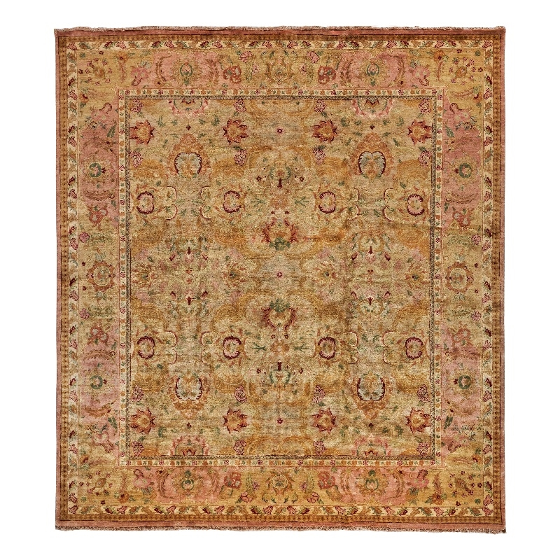 Polonaise Hand-Knotted New Zealand Wool Beige/Peach 15'x20' Area Rug
