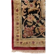 Polonaise Hand-Knotted New Zealand Wool Burgundy 9'x12' Area Rug