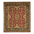 Polonaise Hand-Knotted New Zealand Wool Burgundy 9'x12' Area Rug