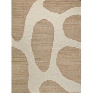 Pompano Flatweave Wool/Jute Ivory/Beige 8'x10' Area Rug