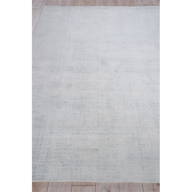 Poliforma Handloomed Polyester Light Blue 6'x9' Area Rug