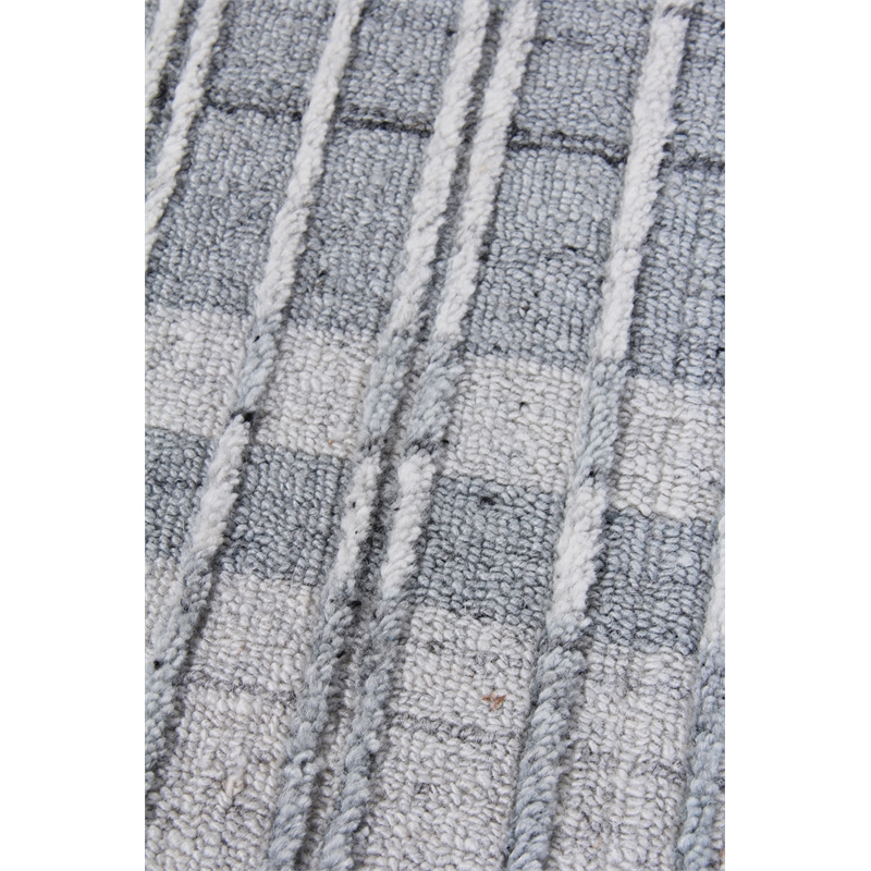 Provident Handloomed Wool/Bamboo Silk Silver 6'x9' Area Rug