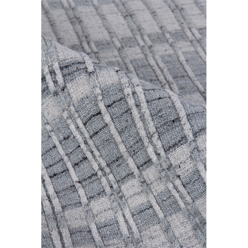 Provident Handloomed Wool/Bamboo Silk Silver 6'x9' Area Rug