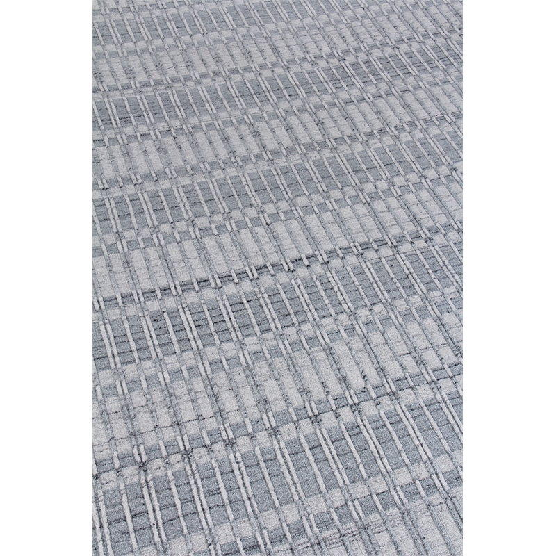 Provident Handloomed Wool/Bamboo Silk Silver 6'x9' Area Rug