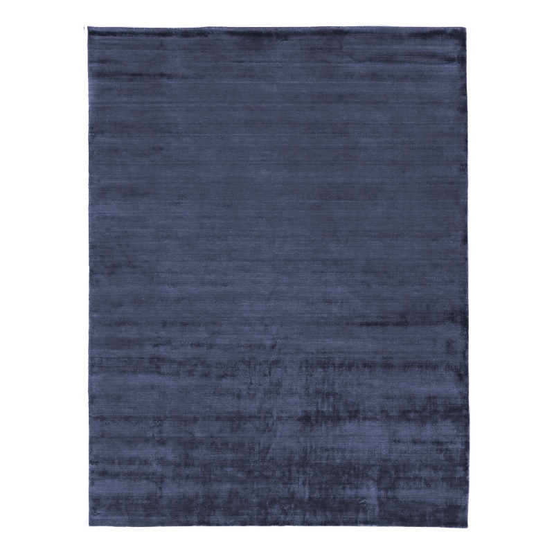 Purity Handloomed Bamboo Silk Royal Blue 10'x14' Area Rug