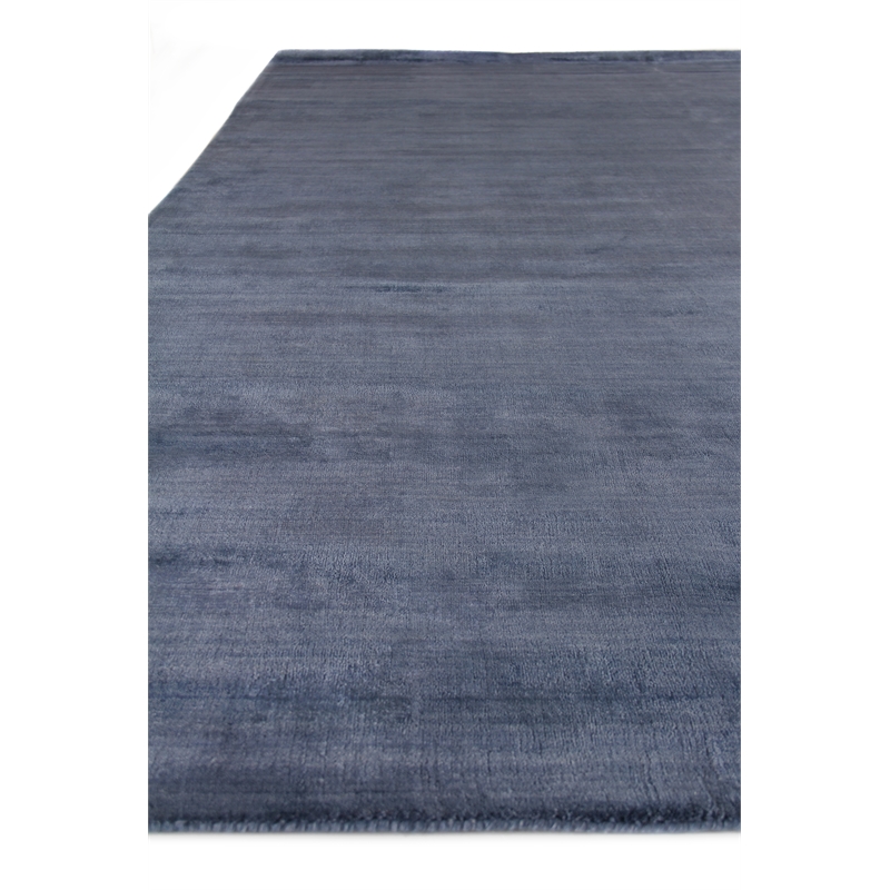 Purity Handloomed Bamboo Silk Royal Blue 6'x9' Area Rug