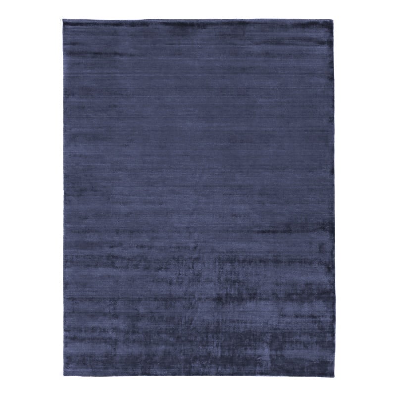 Purity Handloomed Bamboo Silk Royal Blue 6'x9' Area Rug