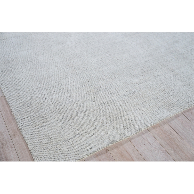Poliforma Handloomed Polyester Light Beige 12'x15' Area Rug