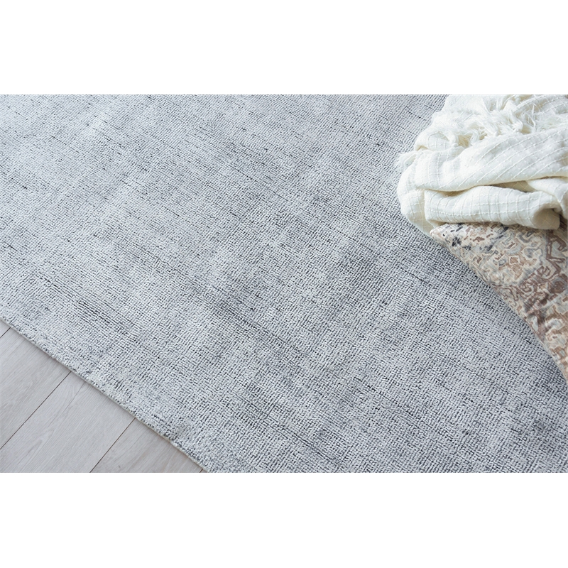 Poliforma Handloomed Polyester Navy 12'x15' Area Rug