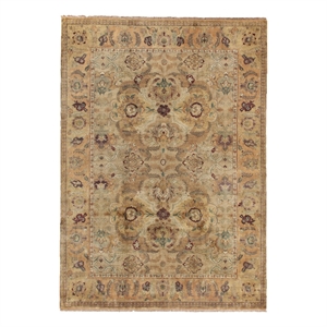Polonaise Hand-Knotted New Zealand Wool Beige 14'x18'6&quot Area Rug