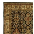 Polonaise Hand-Knotted New Zealand Wool Black 8'x8' Round Area Rug