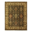 Polonaise Hand-Knotted New Zealand Wool Black 8'x8' Round Area Rug