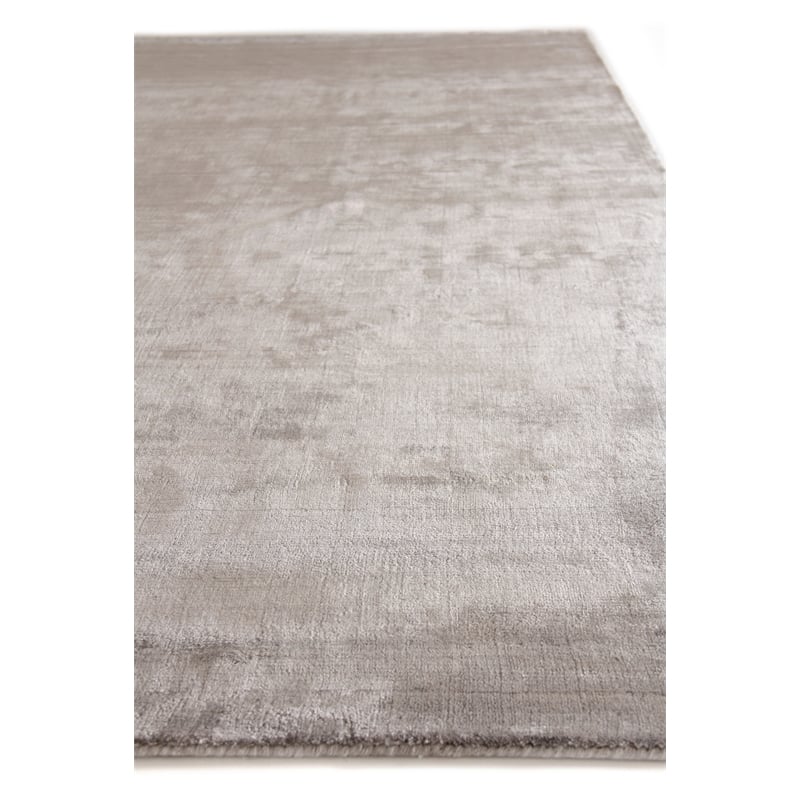 Purity Handloomed Bamboo Silk Silver 12'x15' Area Rug