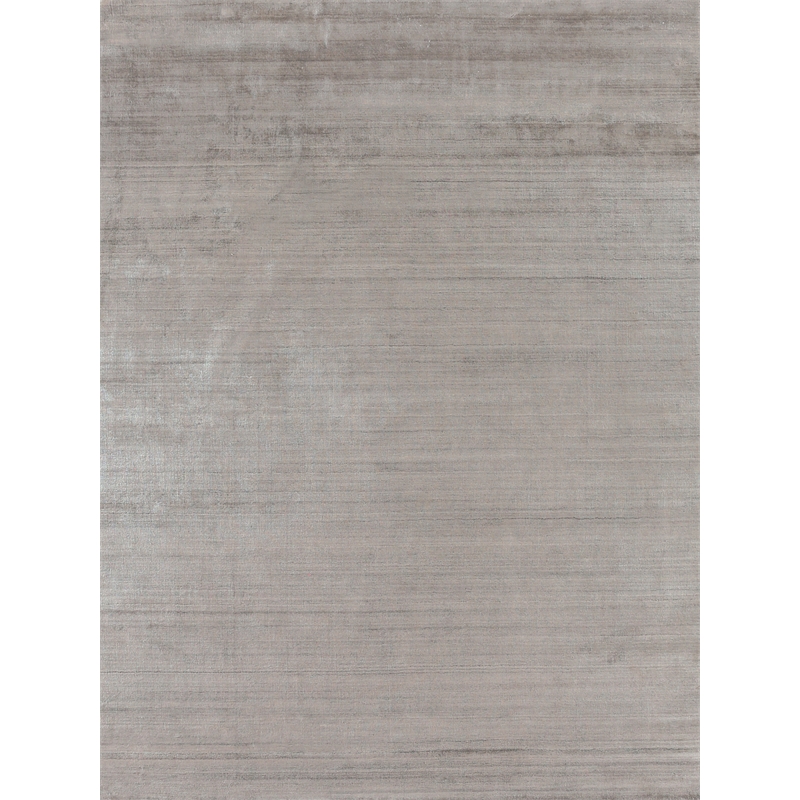 Purity Handloomed Bamboo Silk Silver 12'x15' Area Rug