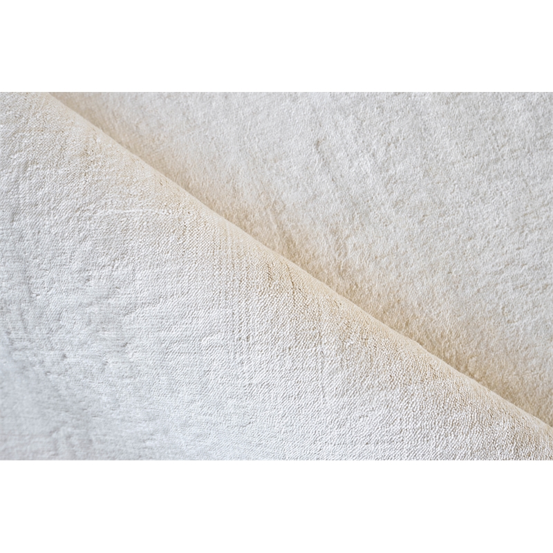 Purity Handloomed Bamboo Silk Ivory 12'x15' Area Rug