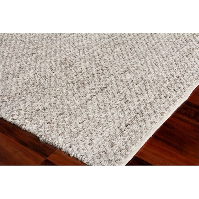 Rialto Flatweave Polyester/Cotton Gray 10'x14' Area Rug
