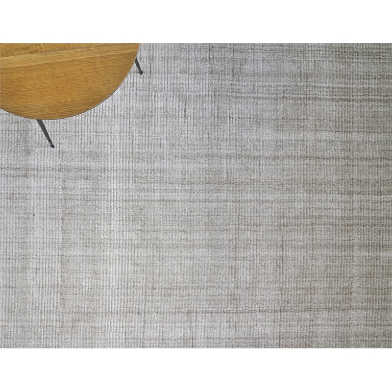 Robin Handloomed Bamboo Silk/Wool Light Beige 2'x3' Area Rug