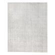 Robin Embossed Handloomed Bamboo Silk/Wool White 12'x15' Area Rug