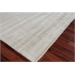 Robin Stripe Handloomed Bamboo Silk/Wool Light Khaki 8'x10' Area Rug