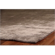 Purity Handloomed Bamboo Silk Dark Gray 6'x9' Area Rug