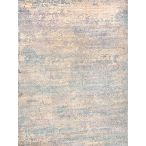 Reflections Handloomed Bamboo Silk Light Beige/Blue 8'x10' Area Rug