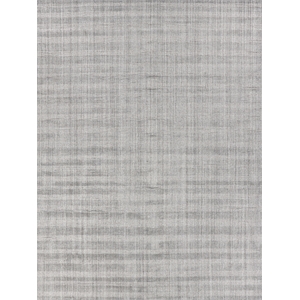 Robin Stripe Handloomed Bamboo Silk/Wool Gray 6'x9' Area Rug