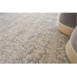 Reflections Handloomed Bamboo Silk Silver/Gray/Yellow 8'x10' Area Rug