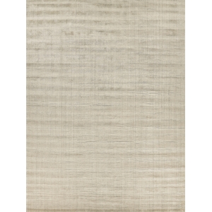 Robin Stripe Handloomed Bamboo Silk/Wool Mineral 8'x10' Area Rug
