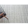 Robin Stripe Handloomed Bamboo Silk/Wool Light Silver 8'x10' Area Rug
