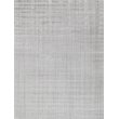 Robin Stripe Handloomed Bamboo Silk/Wool Light Silver 8'x10' Area Rug