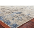 Reflections Handloomed Bamboo Silk Beige/Blue 9'x12' Area Rug