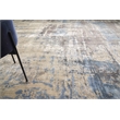 Reflections Handloomed Bamboo Silk Beige/Blue 9'x12' Area Rug