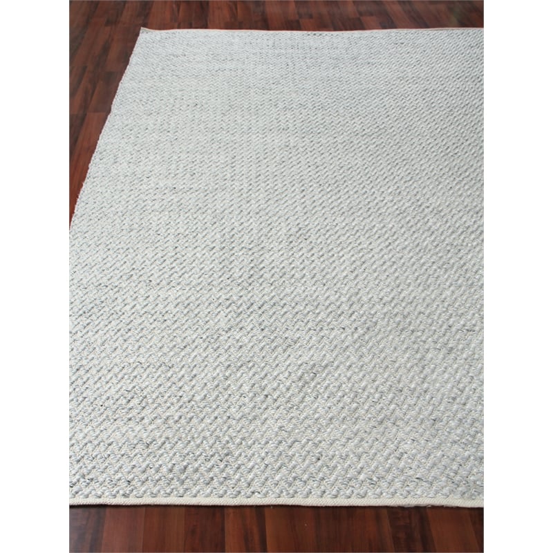 Rialto Flatweave Polyester/Cotton Light Gray 6'x9' Area Rug