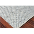 Rialto Flatweave Polyester/Cotton Light Gray 8'x8' Area Rug