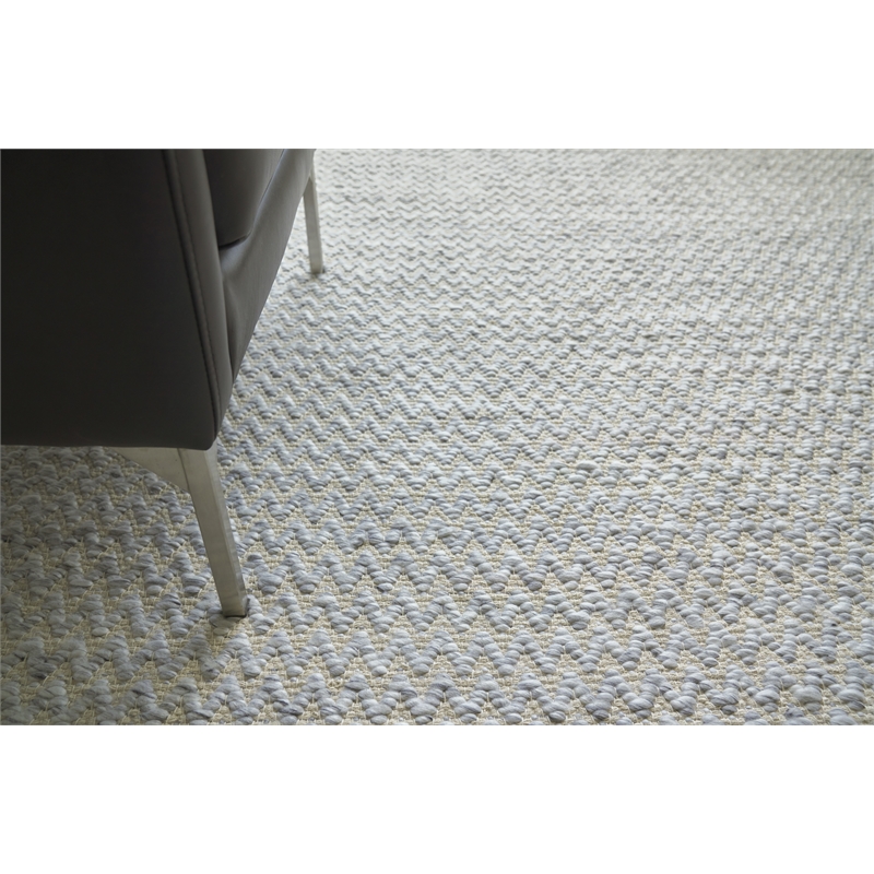 Rialto Flatweave Polyester/Cotton Light Gray 8'x8' Area Rug