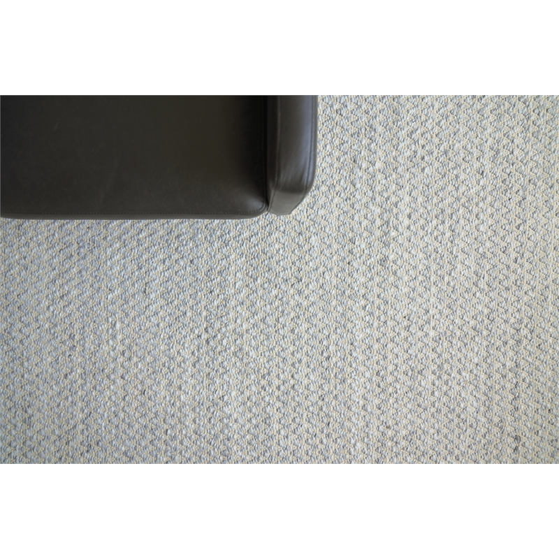 Rialto Flatweave Polyester/Cotton Light Gray 8'x8' Area Rug