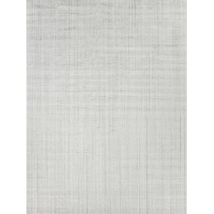 Robin Stripe Handloomed Bamboo Silk/Wool Ivory/Gray 2'x3' Area Rug